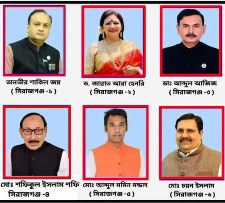 সিরাজগঞ্জের ৬টি আসনে যারা নৌকায় মনোনয়ন পেলেন