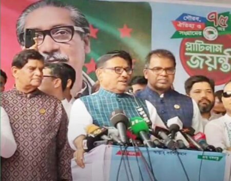 বিএনপি’র নতুন কমিটি ভুয়া,তাদের কর্মসূচিও ভুয়া : ওবায়দুল কাদের