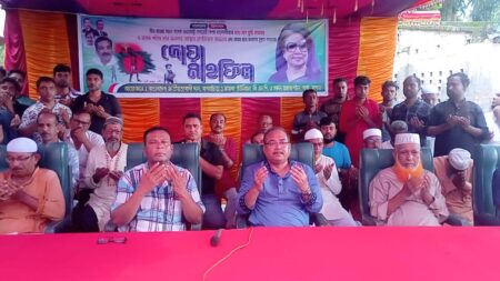 শার্শায় দেশনেত্রী বেগম খালেদা জিয়ার রোগ মুক্তি কামনায় দোয়া মাহফিল