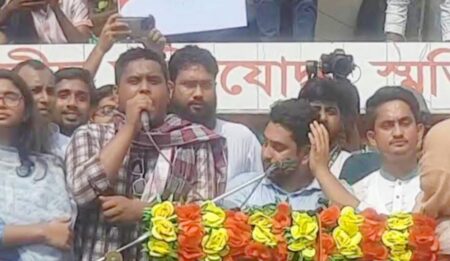 ‘আমরা বিএনপির পুলিশ চাই না’—রাজারহাটে পথসভায় হাসনাত আবদুল্লাহ