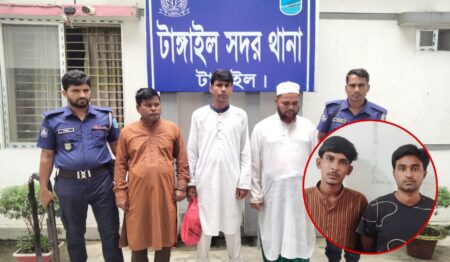 টাঙ্গাইলে চিঠি দিয়ে চাঁদাবাজি: শহর বিএনপির ৫ নেতা গ্রেপ্তার