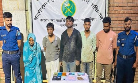 আশুলিয়ায় অভিযান: নারীসহ ৫ মাদক কারবারি আটক