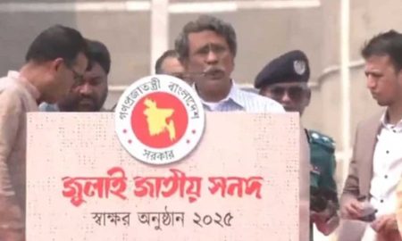 জুলাই যোদ্ধাদের দাবিতে সনদে ‘জরুরি সংশোধন’ হচ্ছে : আলী রীয়াজ