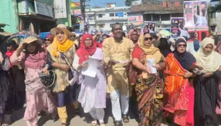 ৩১ দফা সফল করতে সুনামগঞ্জে নারী সমাবেশে জোয়ার
