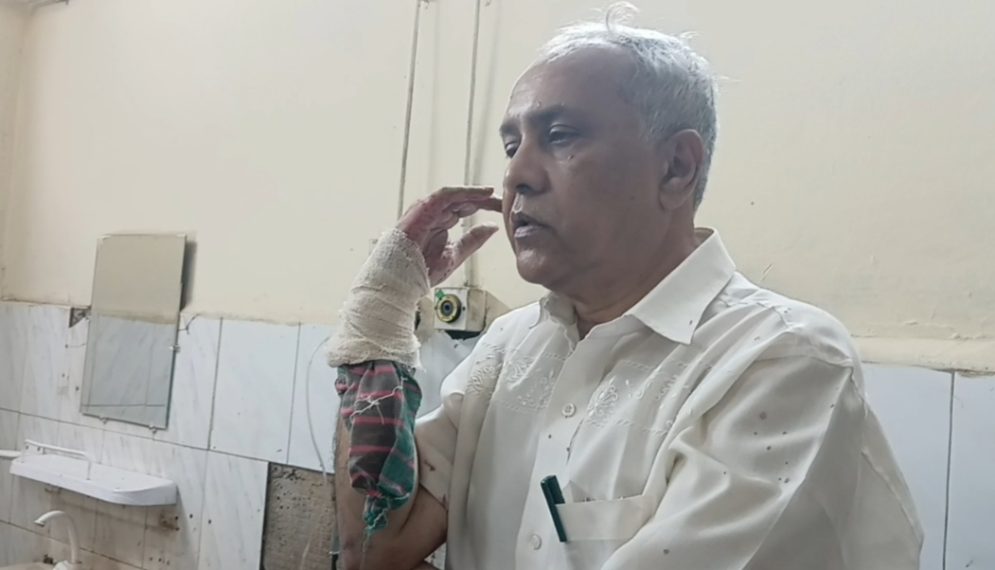 টাঙ্গাইলে সন্ত্রাসী হামলায় আহত ব্যবসায়ী ঐক্যজোটের সভাপতি লাবু