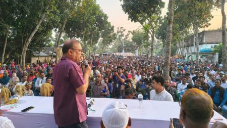 শার্শার গোগায় ধানের শীষের প্রার্থী তৃপ্তির গণসংযোগ ও উঠান বৈঠক