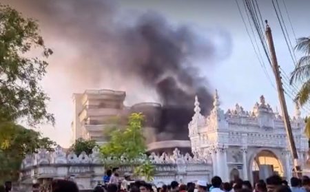 উত্তরায় সাবেক এমপি হাবিব হাসানের ভাইয়ের বাড়িতে আগুন