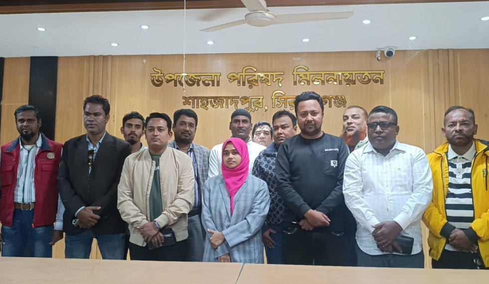 শাহজাদপুর সাংবাদিক ফোরামের সাথে নবাগত ইউএনও’র মতবিনিময়