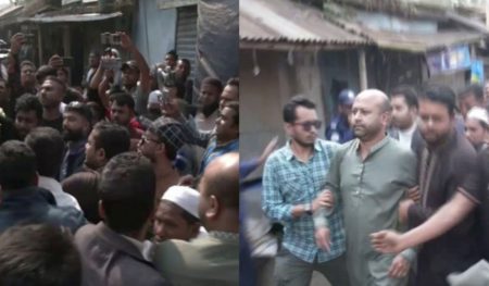 সেতুর ভিত্তি স্থাপন করতে গিয়ে হেনস্তার মুখে ফুয়াদ