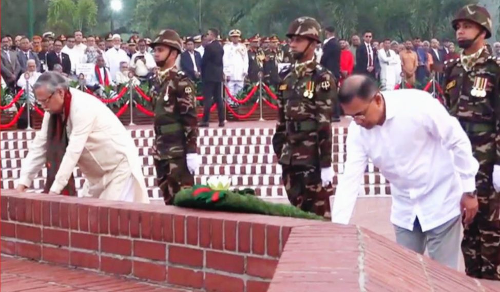 স্বাধীনতা দিবসে জাতীয় স্মৃতিসৌধে রাষ্ট্রপতি ও প্রধানমন্ত্রীর শ্রদ্ধা